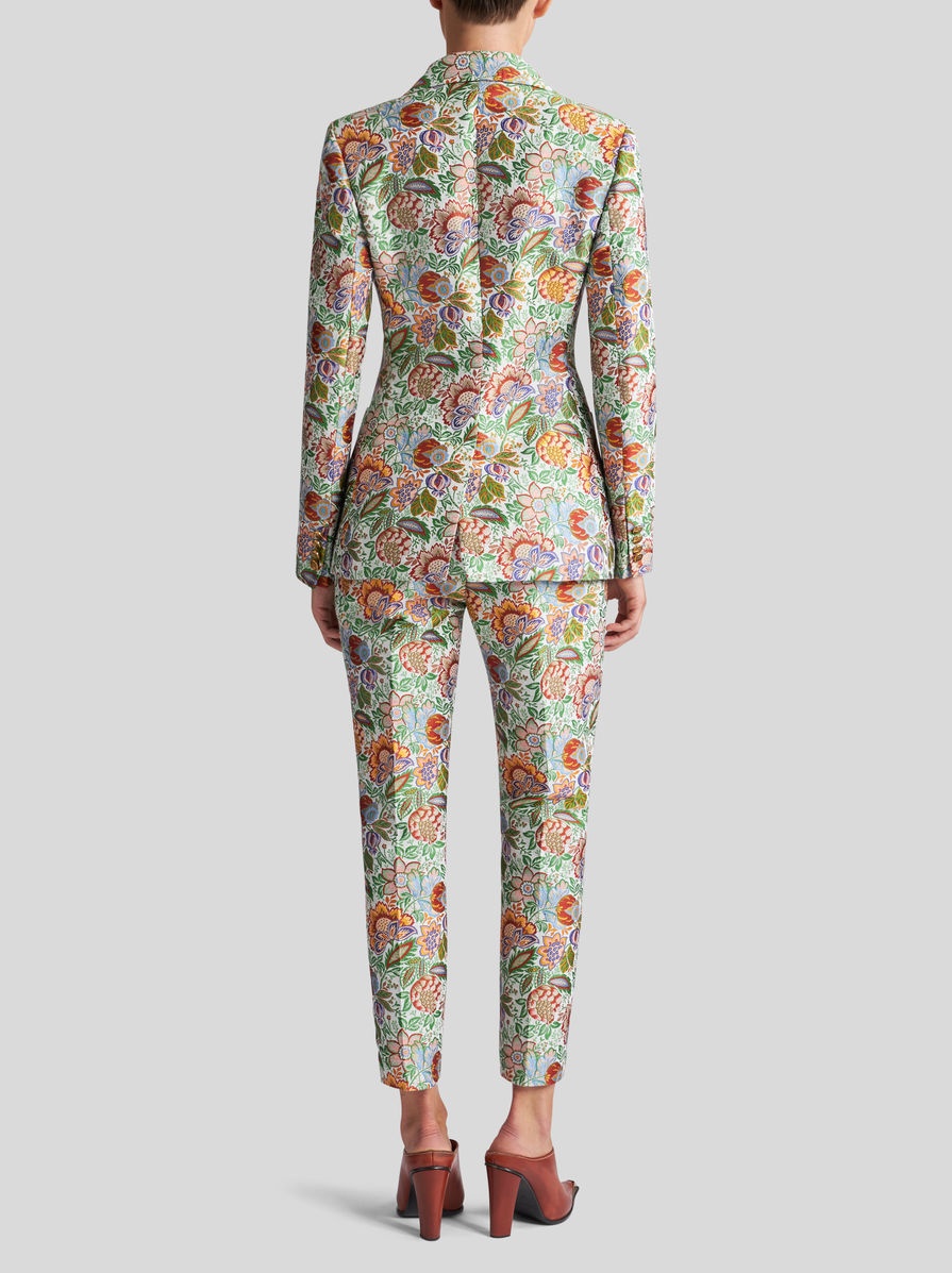 JACQUARD JACKET WITH MULTICOLOURED BOUQUET - 4