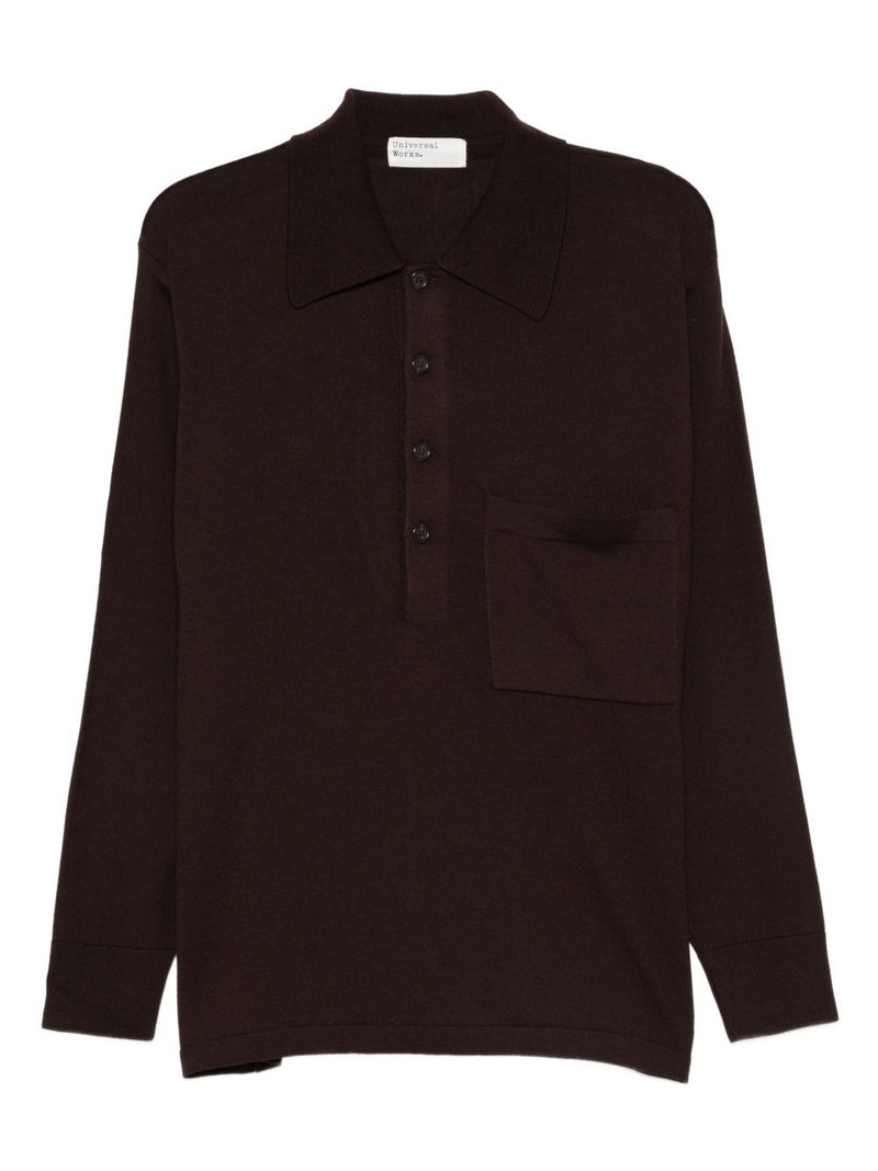 polo-neck patch-pocket sweater 1