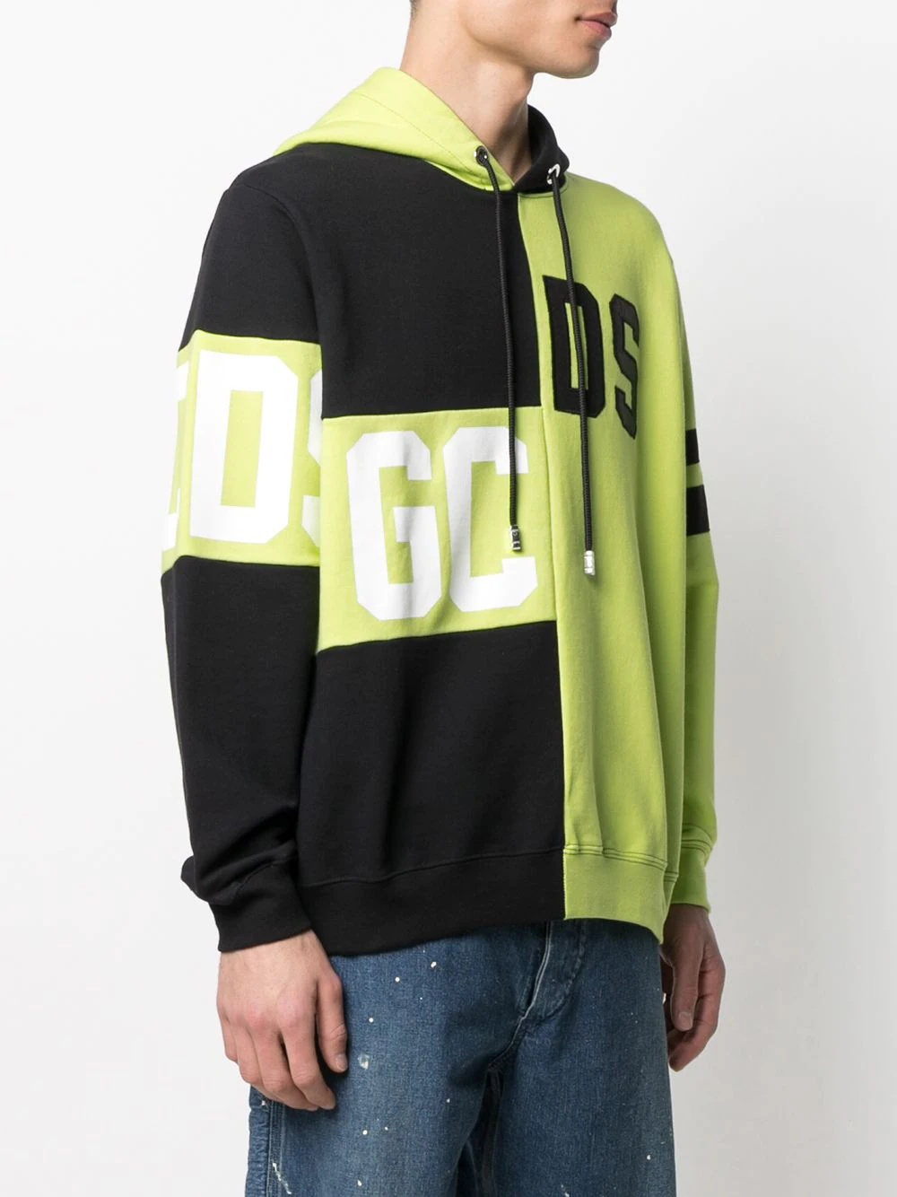 logo patchwork hoodie - 3