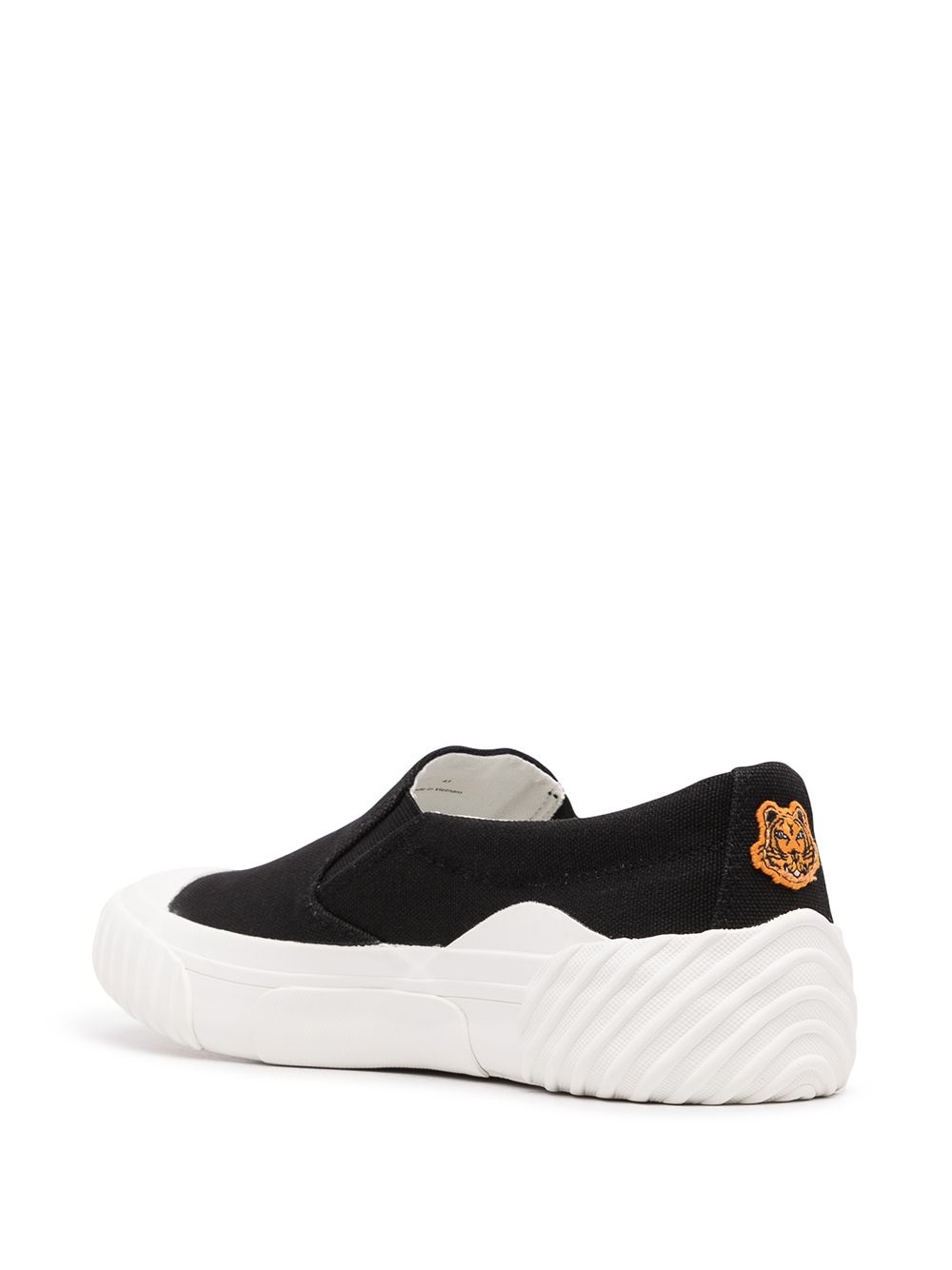 Tiger-crest slip-on sneakers - 3