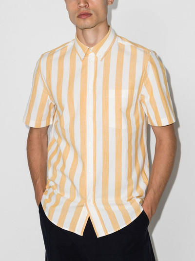 Wood Wood Michael wide-stripe shirt outlook