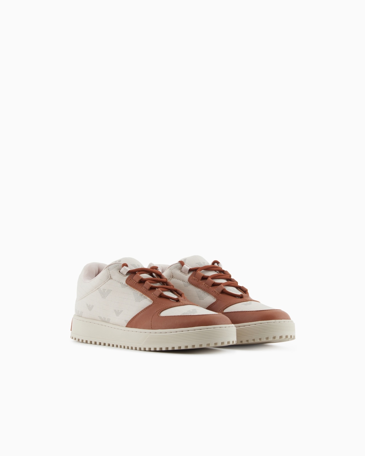 CANVAS SNEAKERS WITH ALL-OVER EAGLES - 2