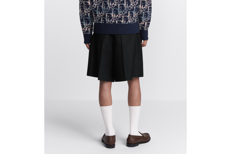 Dior Embroidered Wide-Leg Bermuda Shorts 4