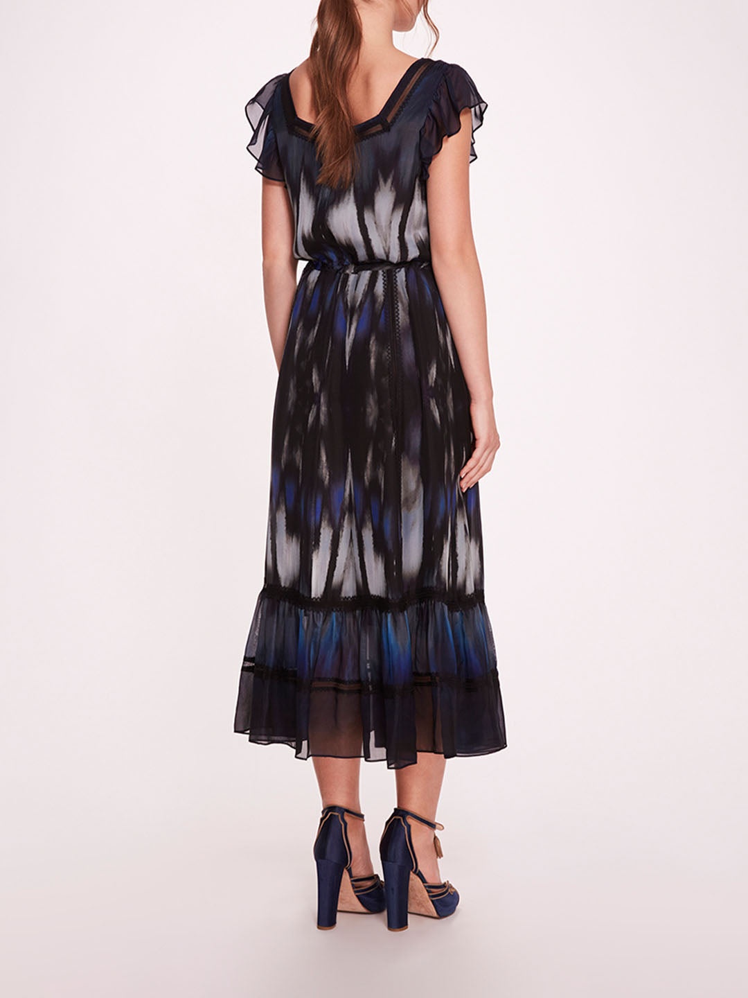 ABSTRACT VISCOSE MIDI DRESS - 2