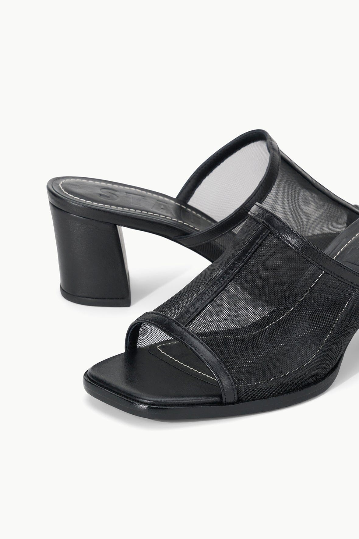 STAUD ALESSANDRA HEEL BLACK MESH - 7