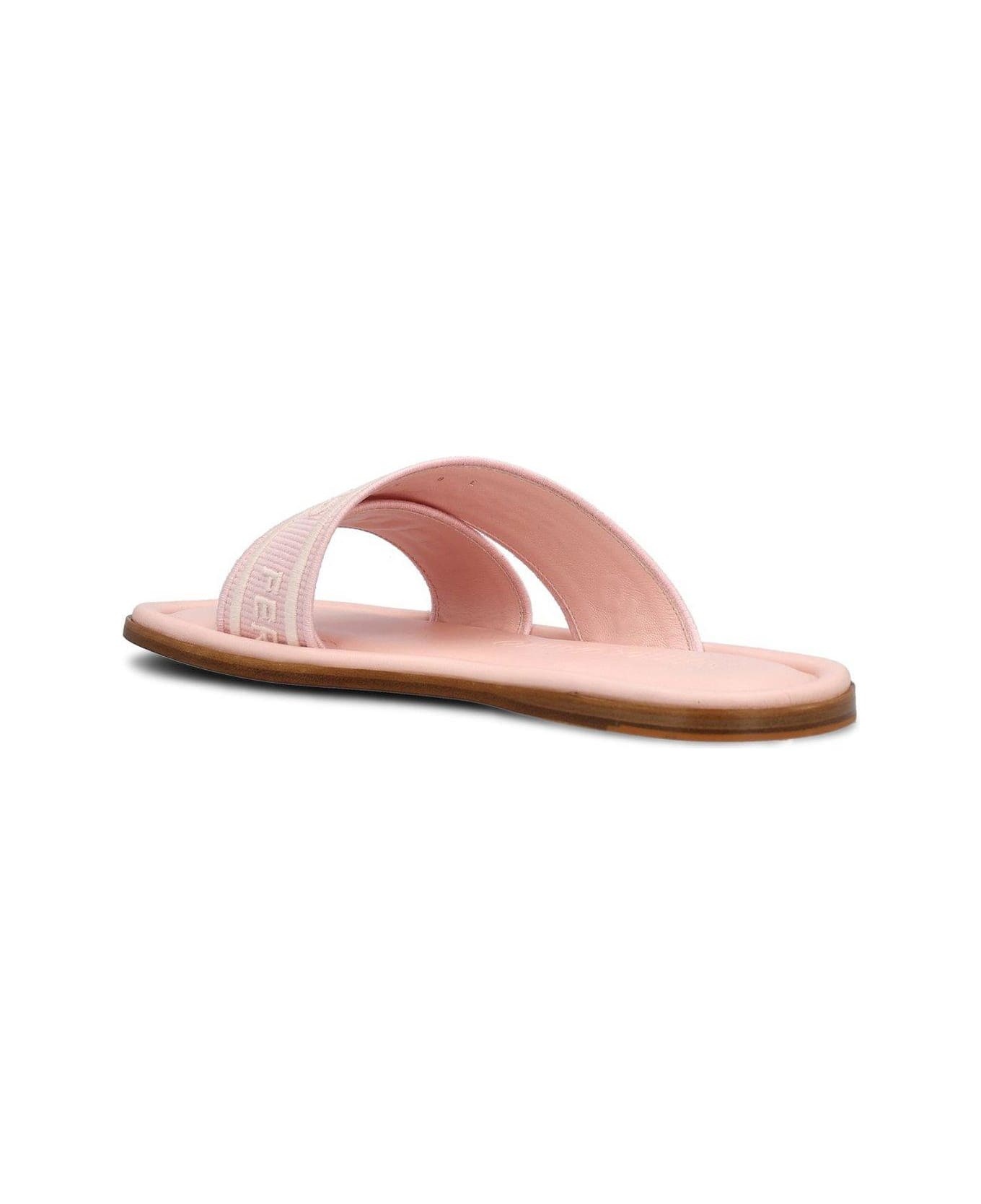 Logo Embossed Slip-on Sandals - 3