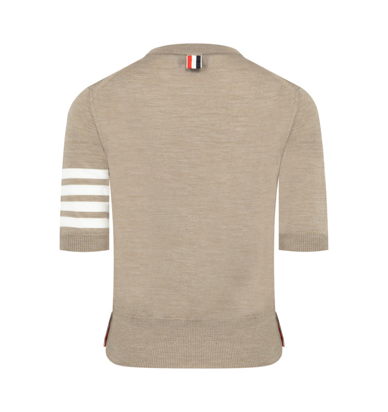 Thom Browne FINE MERINO WOOL 4-BAR TEE outlook