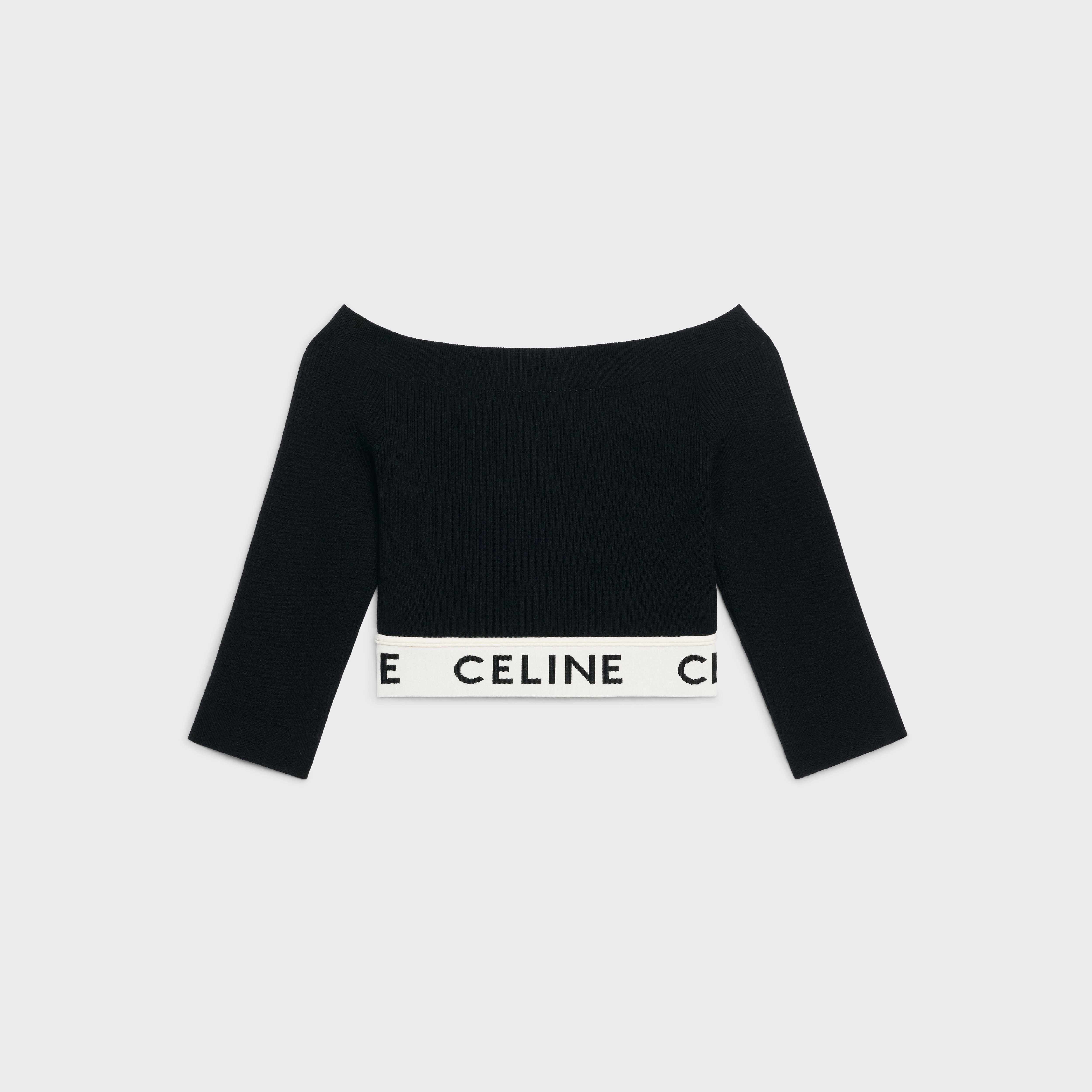 CELINE ATHLETIC KNIT CROP TOP - 1