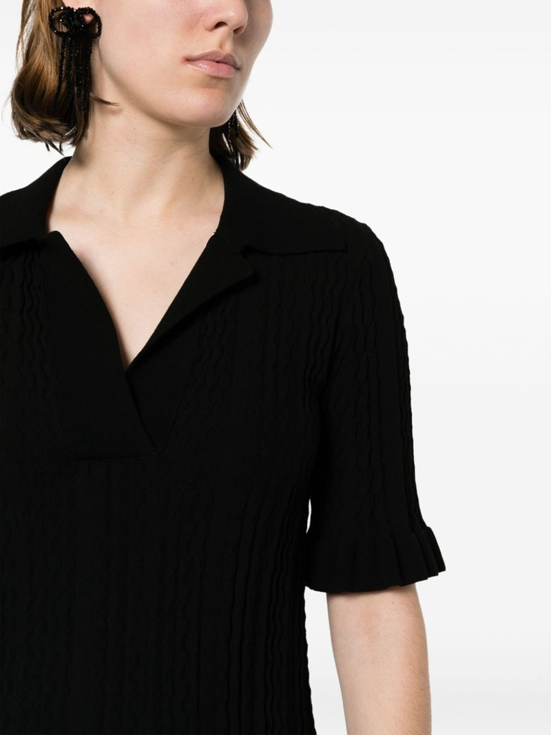 V-neck knitted midi dress 5