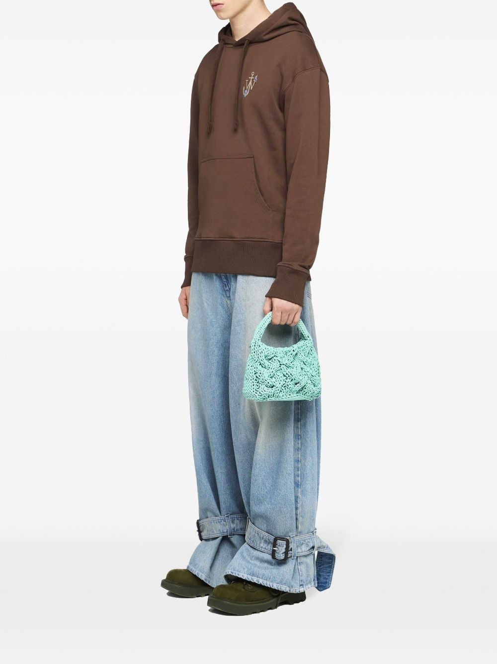 embroidered cotton hoodie - 2