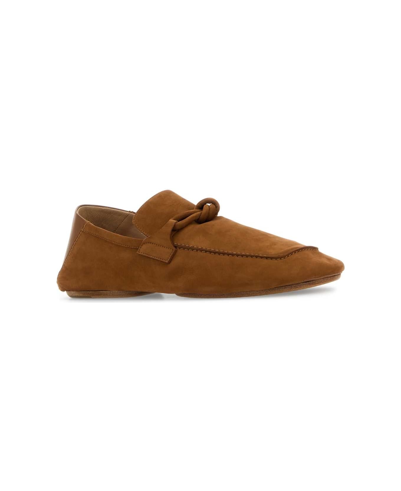 Camel Suede Daddy Loafers - 2