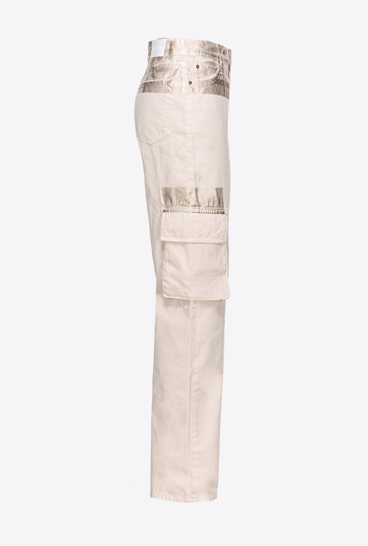 METALLIC CARGO TROUSERS - 7
