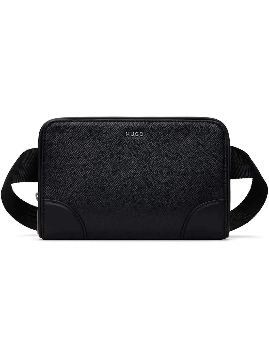 Black Crossbody Messenger Bag - 1