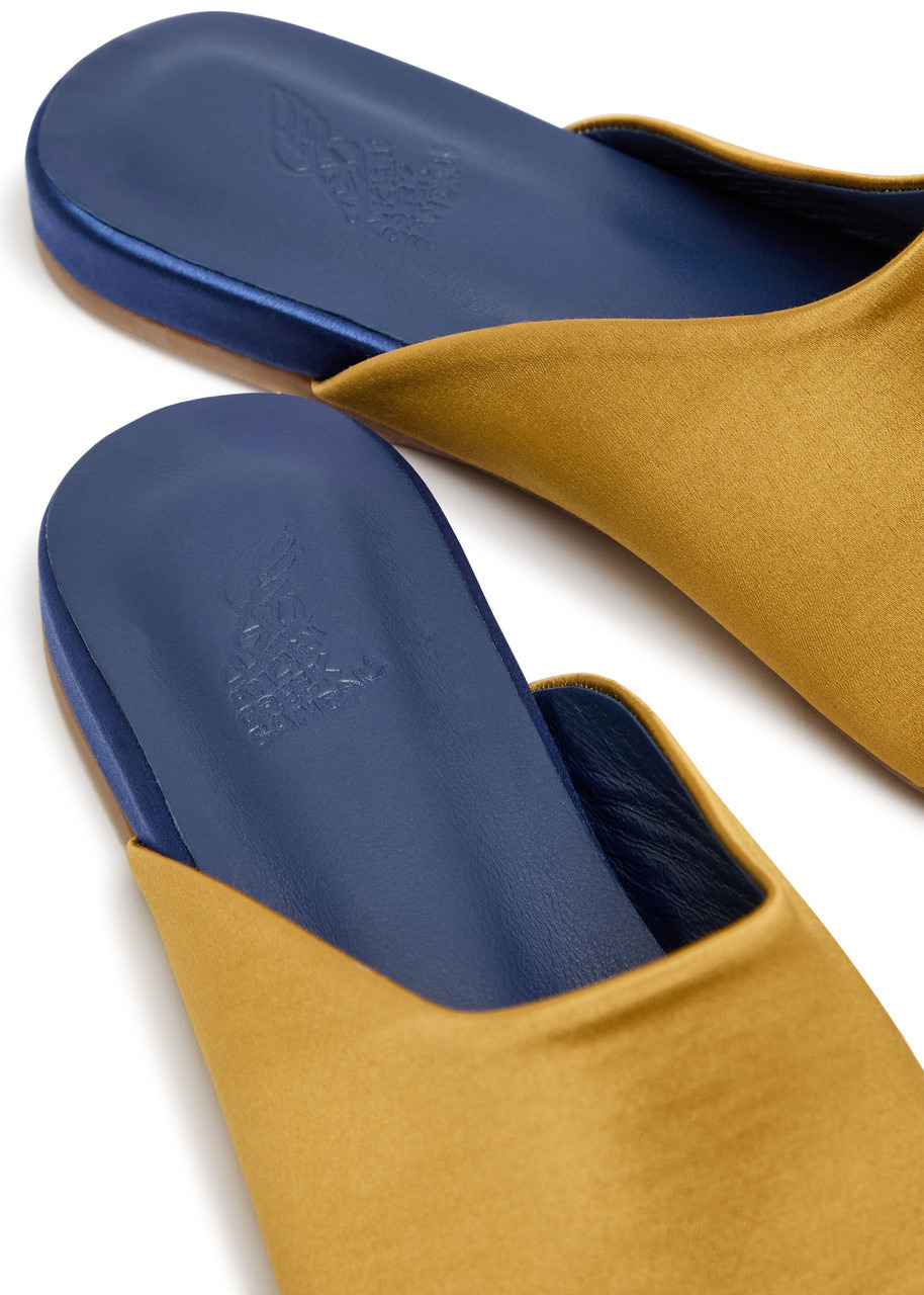 Ancient Greek Sandals The Slipper Satin Mules - 4
