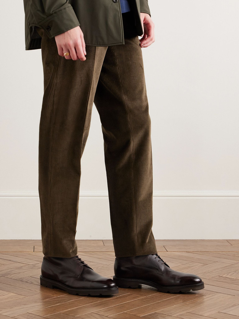 John Lobb Alder Burnished-Leather Boots Dark brown outlook