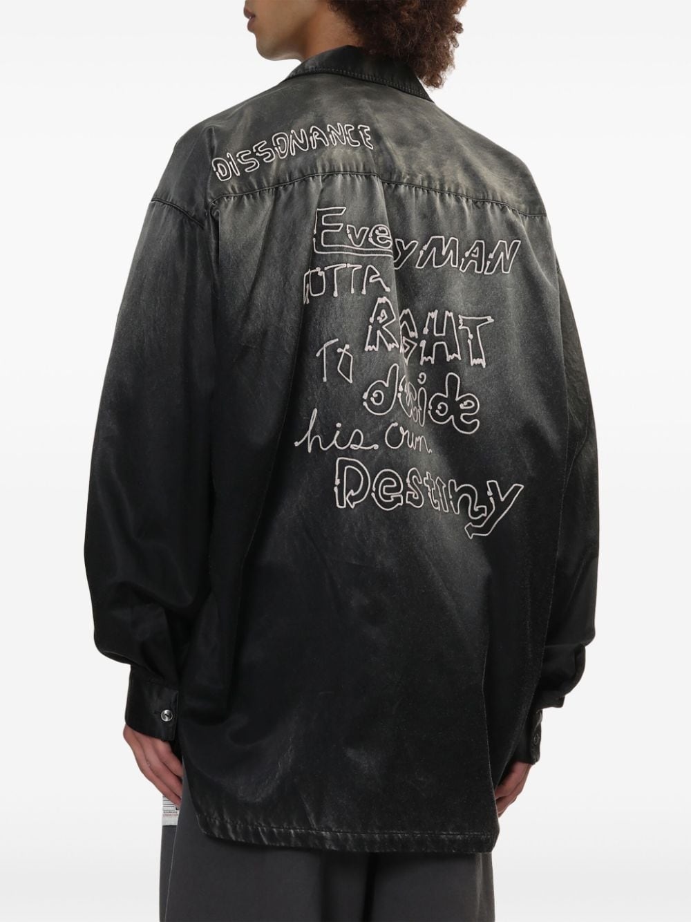 logo-patch shirt - 4