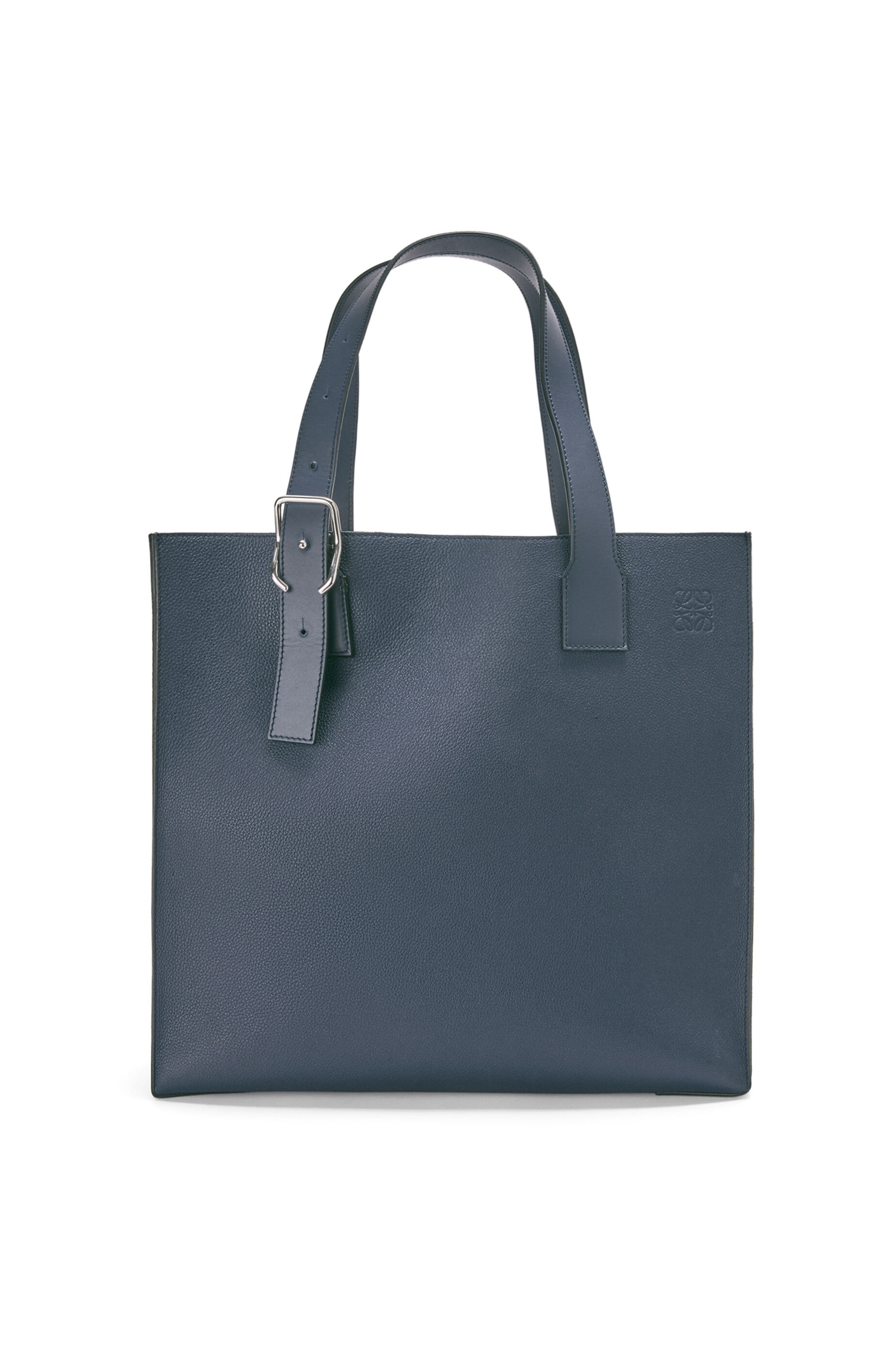 Buckle tote bag in soft grained calfskin - 1