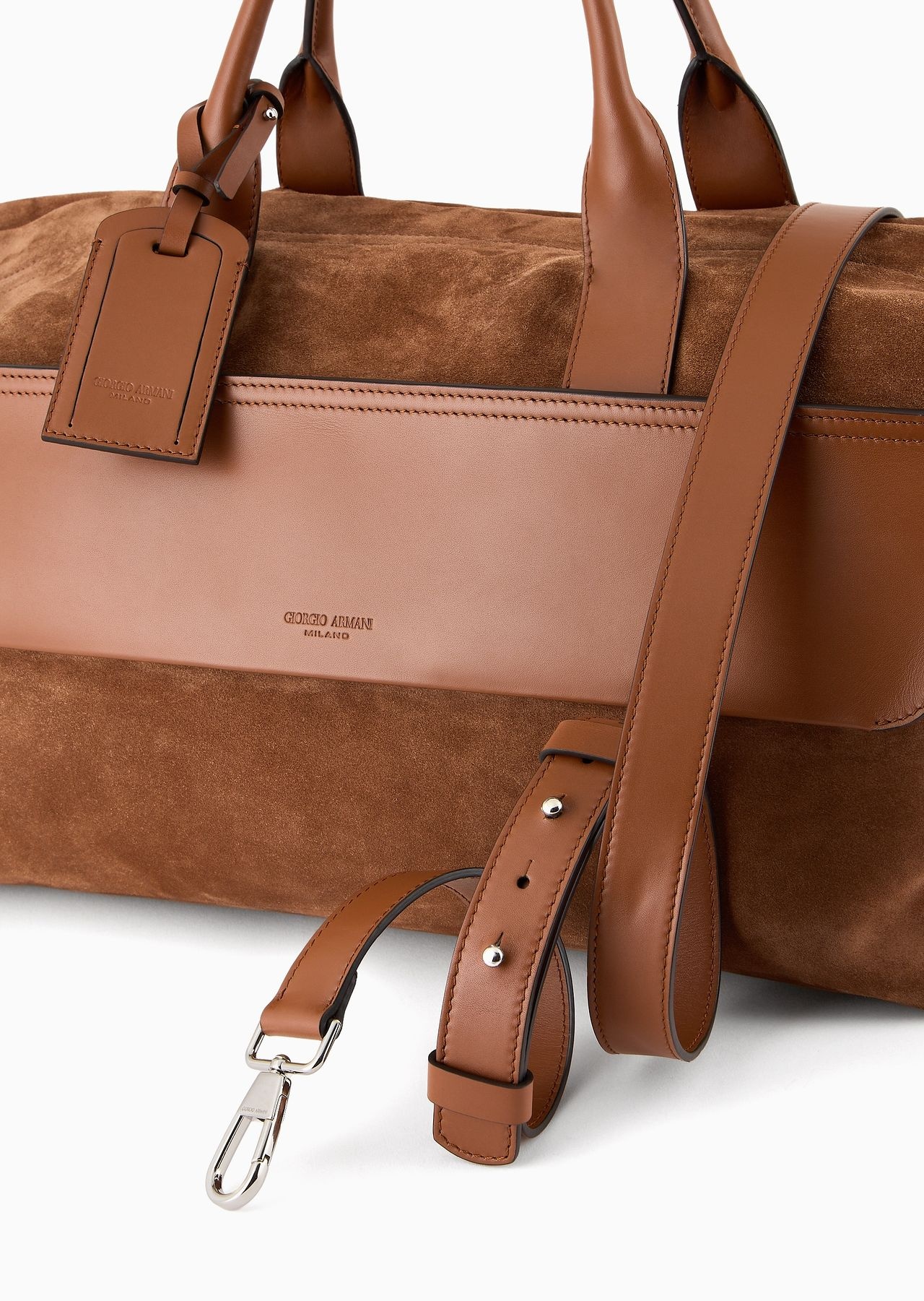 Suede weekend bag - 5