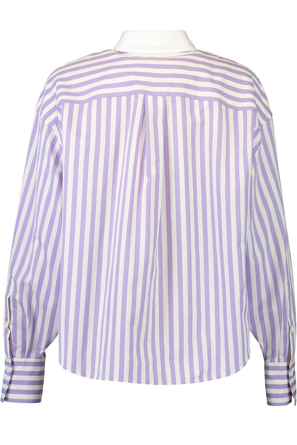 Striped Logo Shirt - Panama Lilac - 5