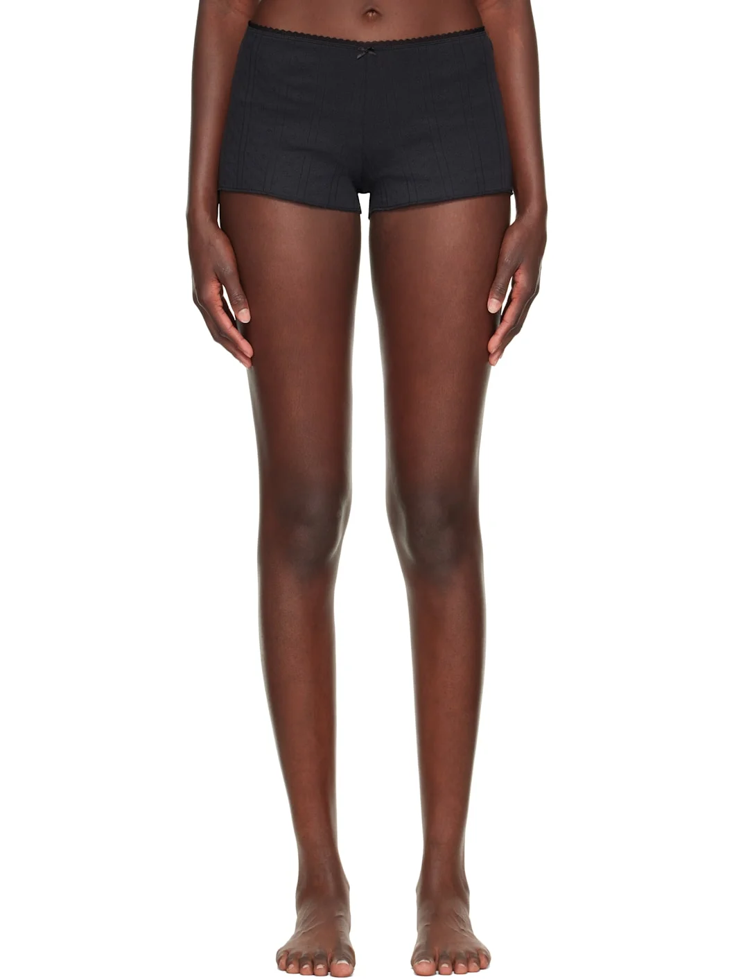 Black 'The Teeny Tiny' Shorts - 1