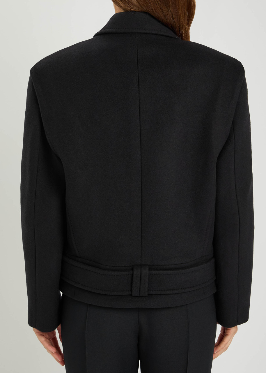 Balmain Double-breasted Wool-blend Coat - 3