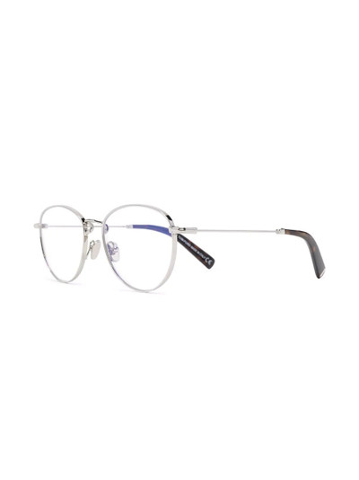 TOM FORD polished-effect round-frame glasses outlook