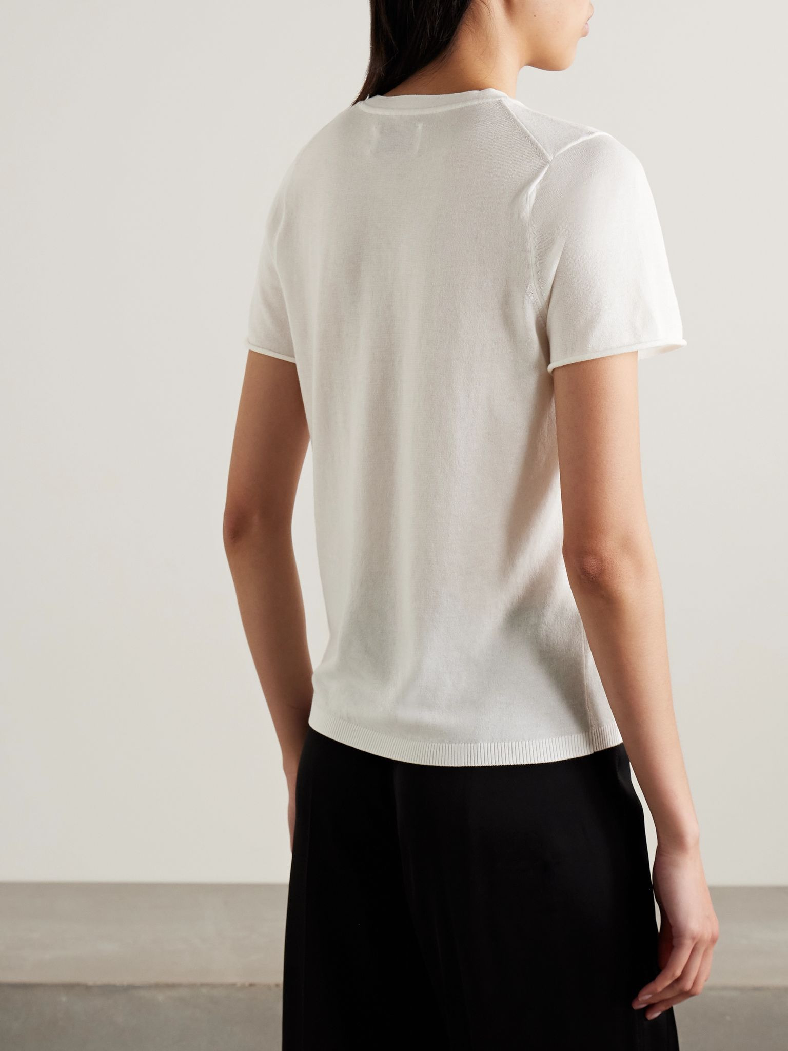 Owen cotton T-shirt Ivory - 3
