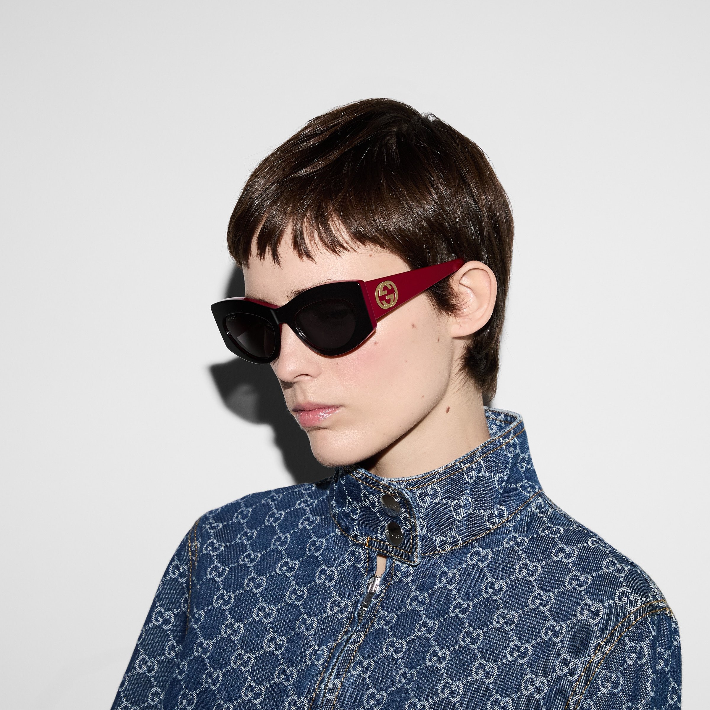 Cat-eye frame sunglasses - 3