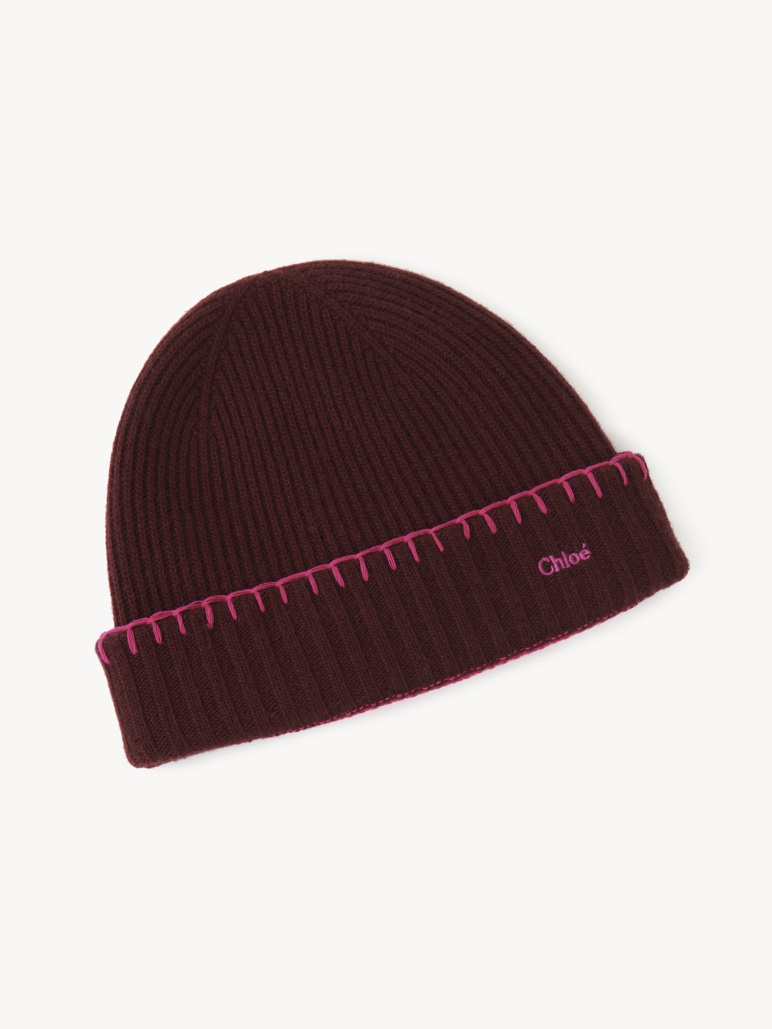 RIBBED KNIT BEANIE - 1