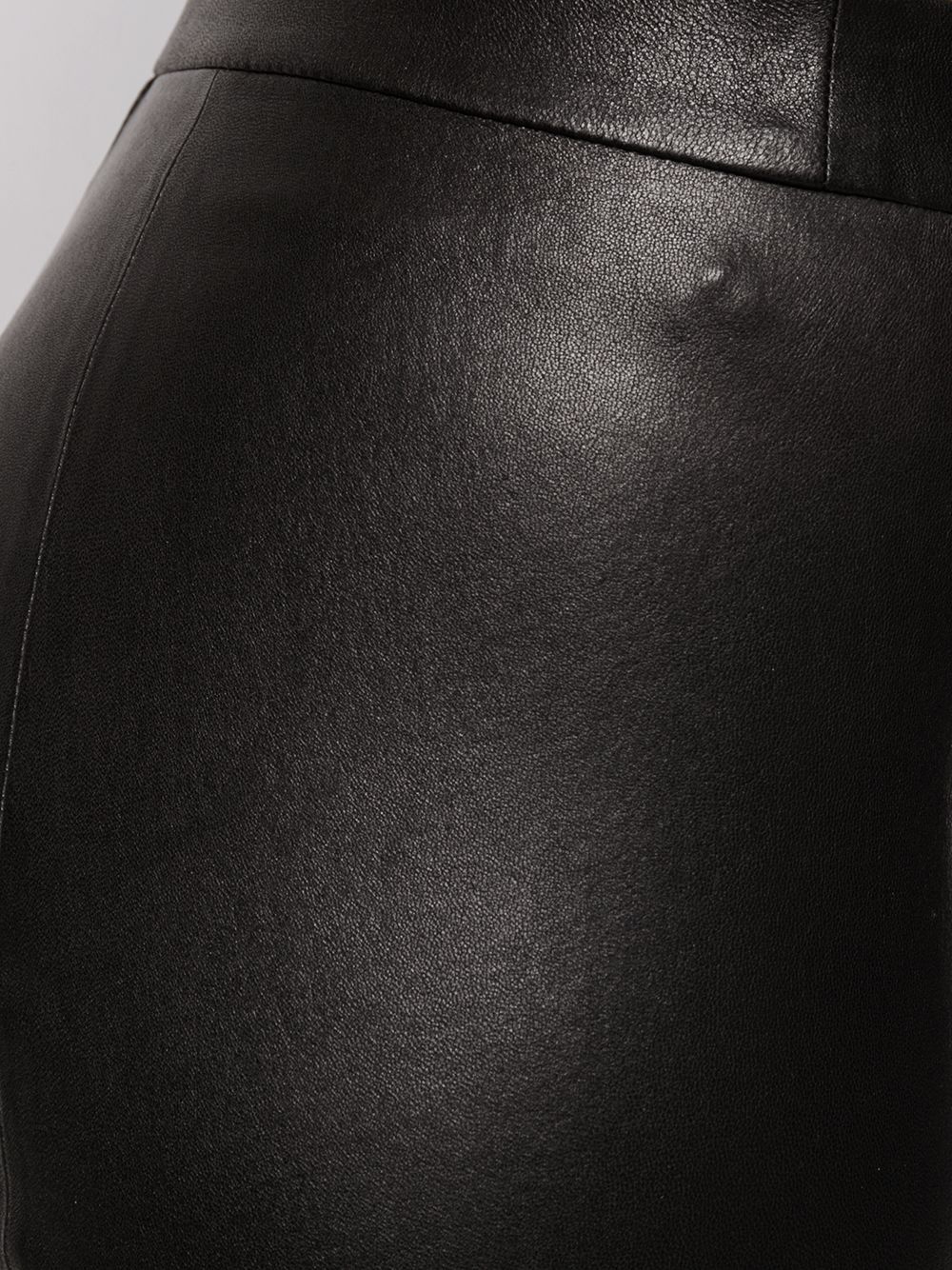 slim fit leather trousers - 5