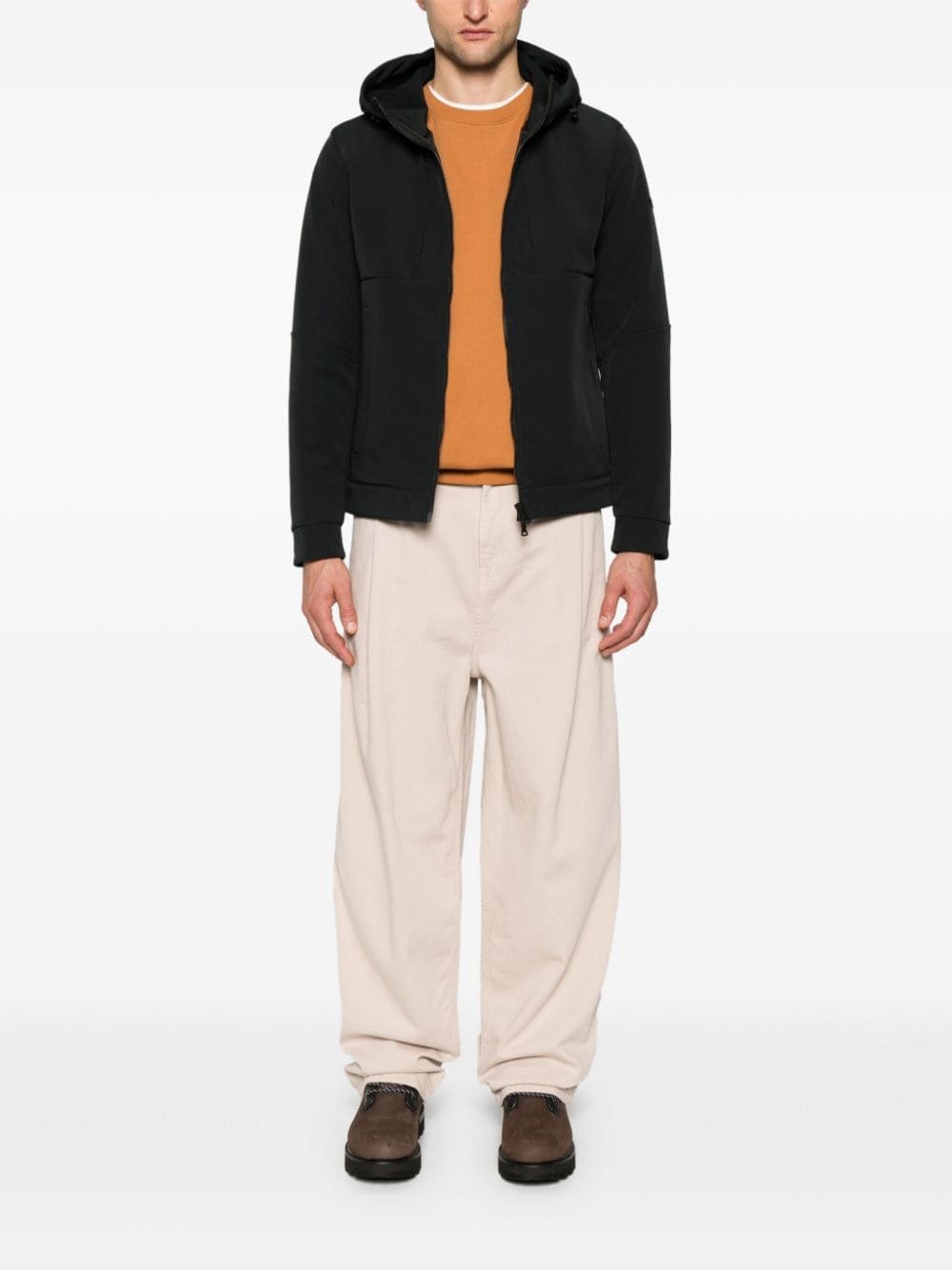 hooded shell jacket - 2