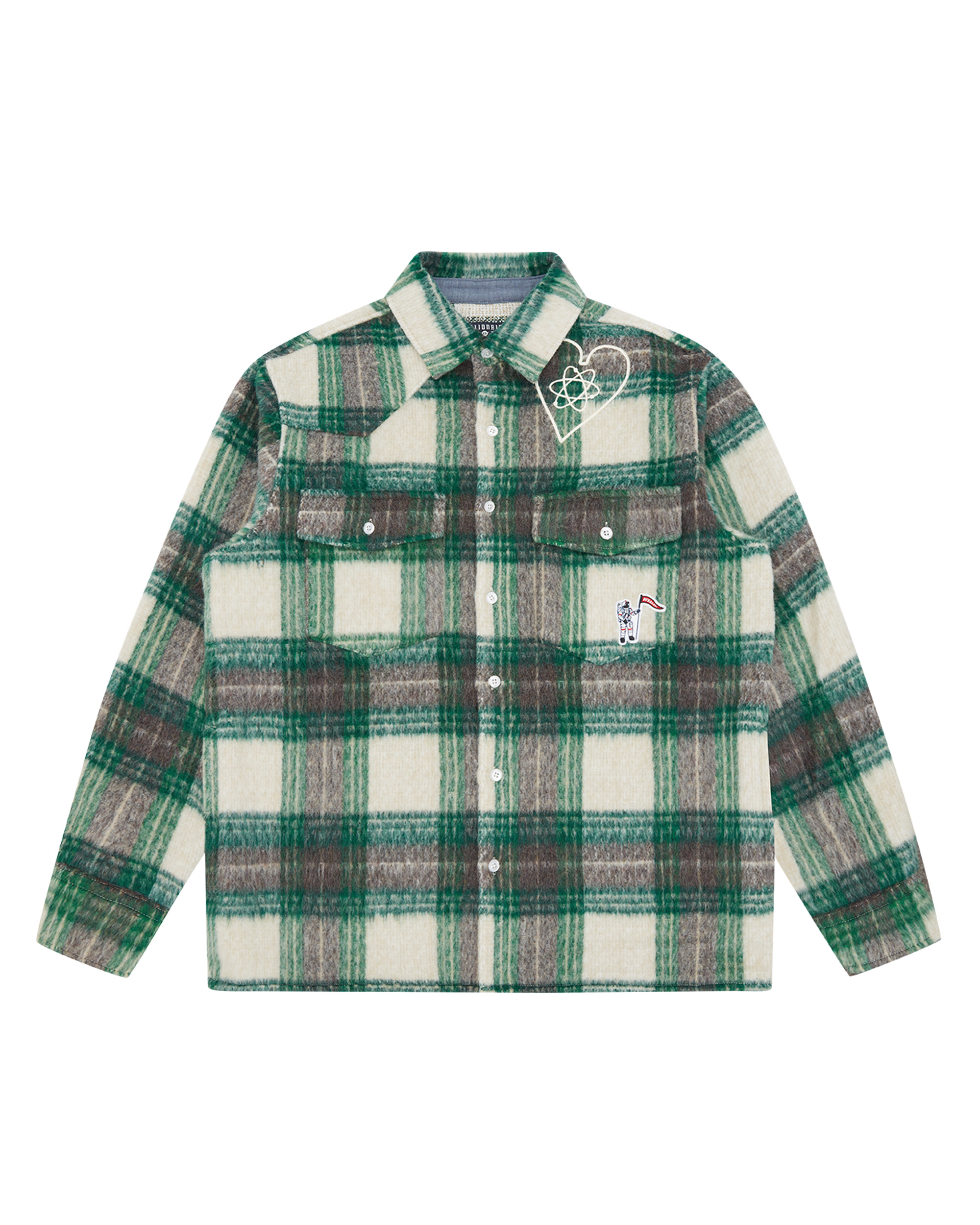 HEART & MIND CHECK OVERSHIRT - 1