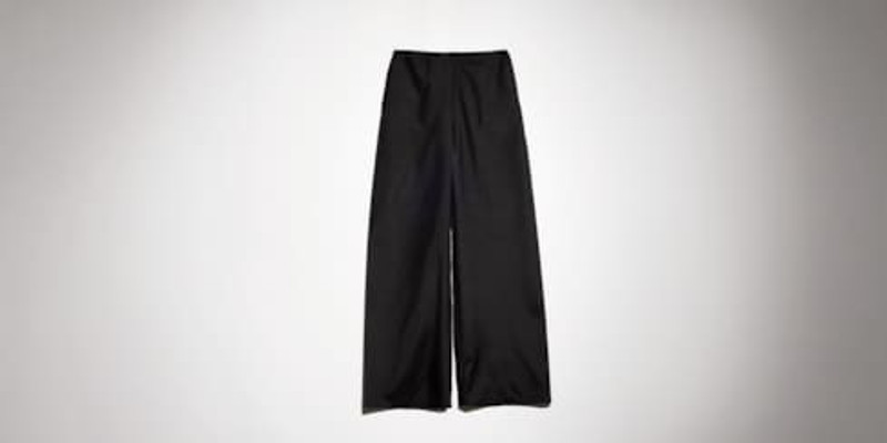 Technical silk poplin pants 1