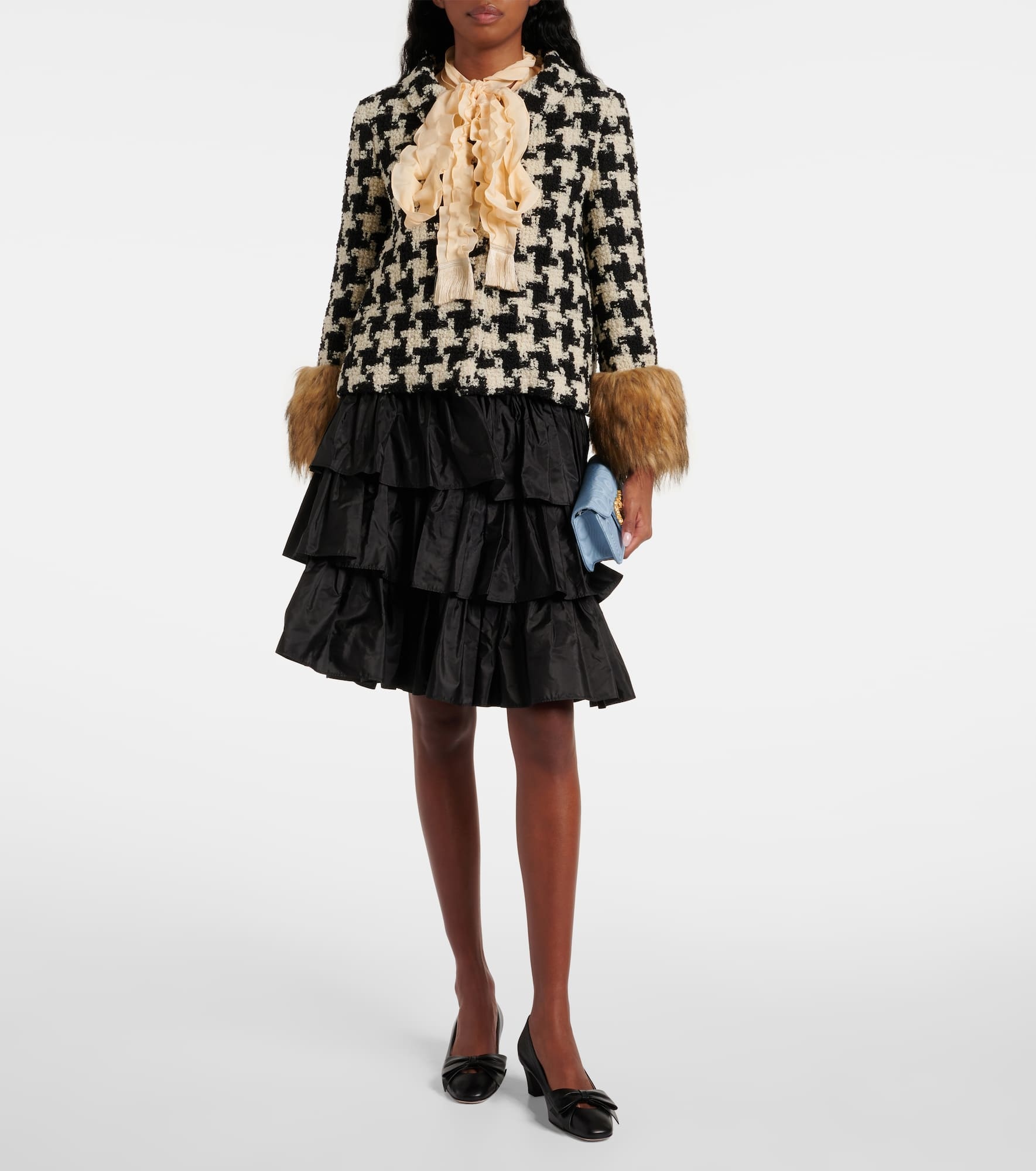 Macro Pied De Poule tweed jacket - 2