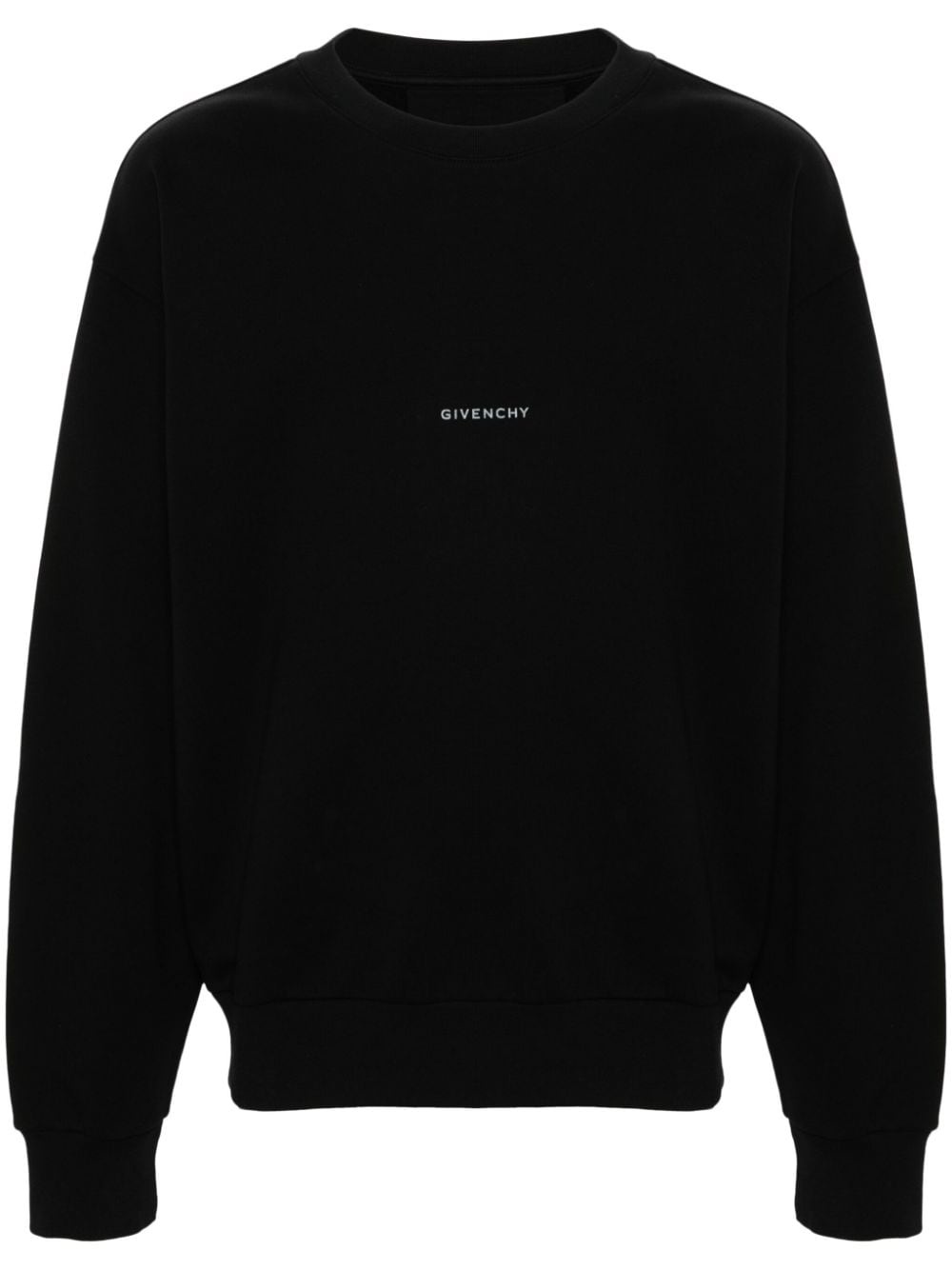 sketch-print cotton sweatshirt - 1