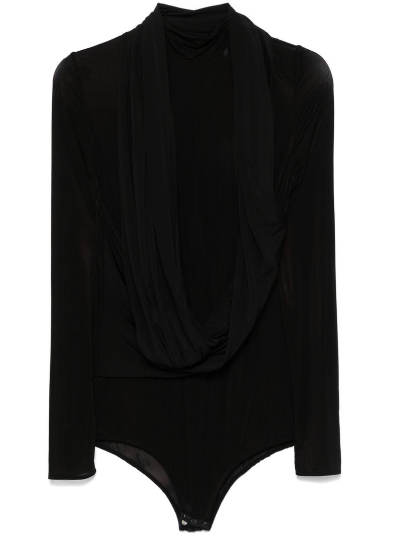 cape-effect sheer bodysuit 1