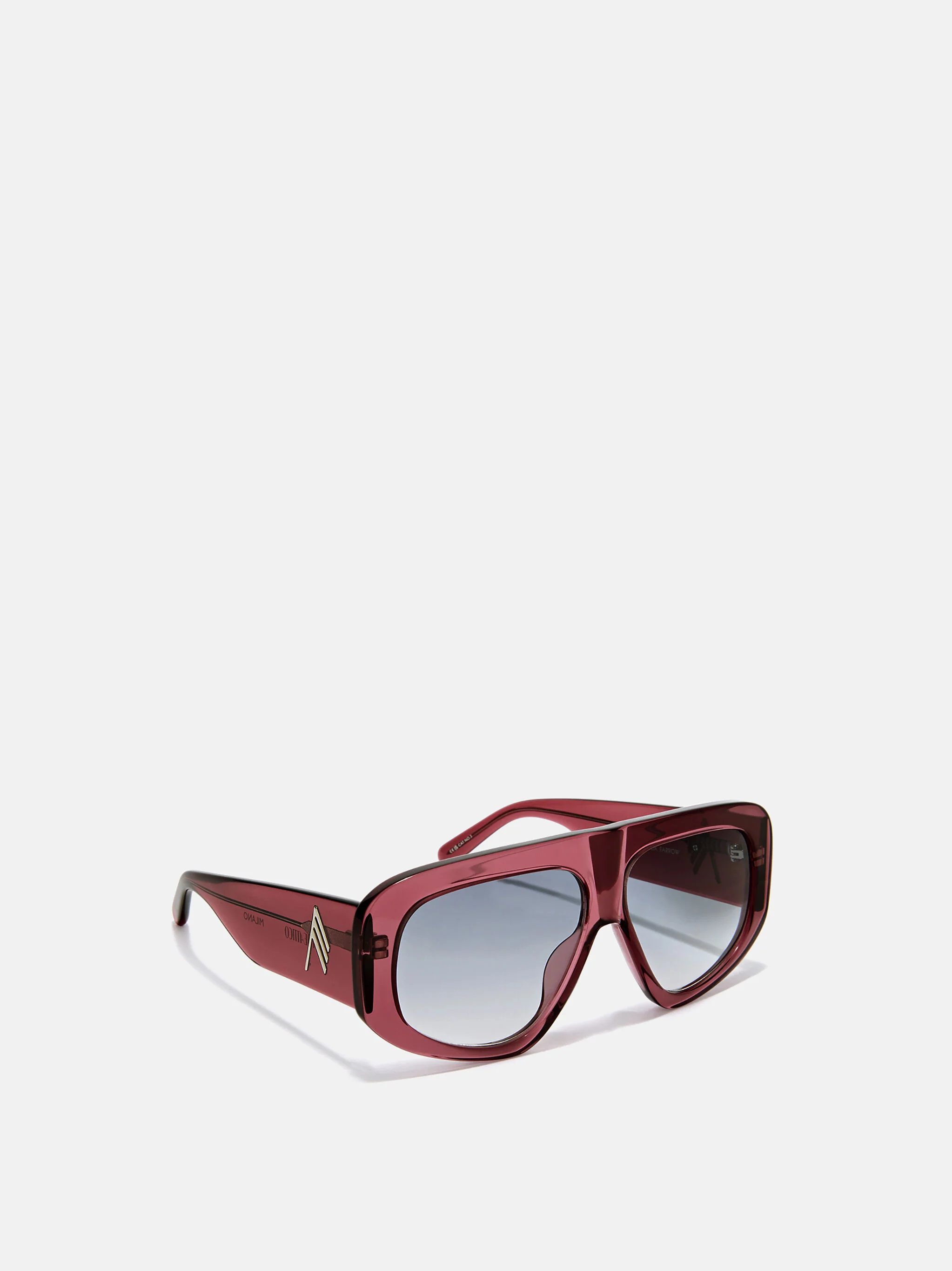 ''MILANO'' GREY AND MAUVE SUNGLASSES - 1