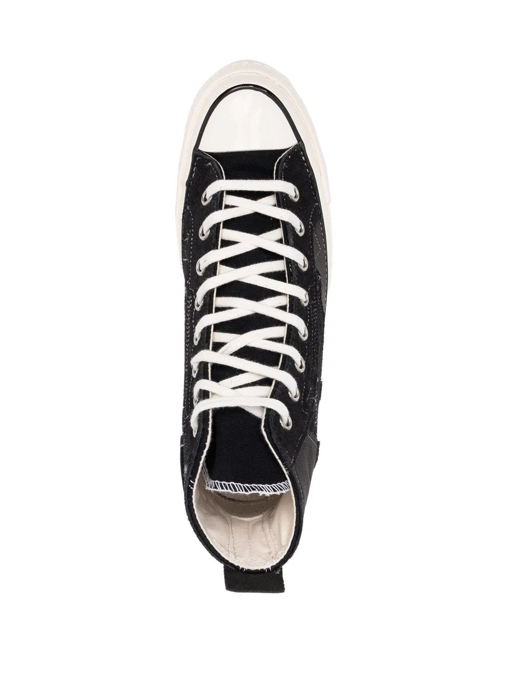 panelled high-top sneakers - 4