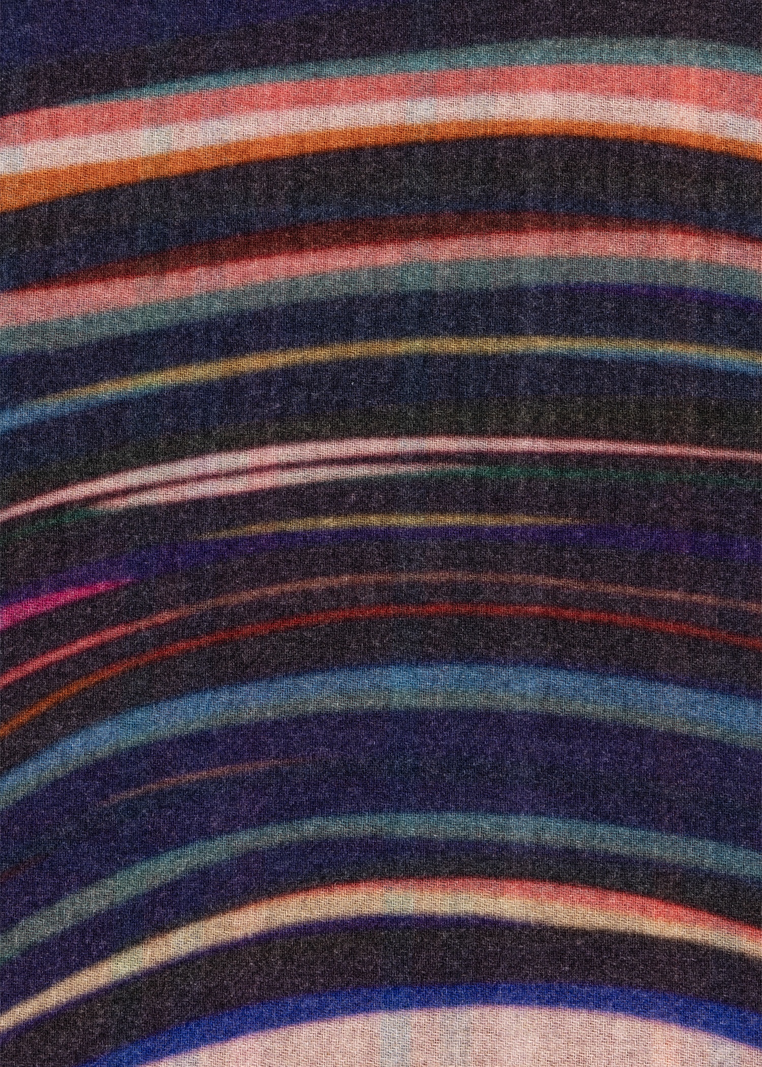 Women's Multi Colour Cashmere-Blend 'Swirl' Check Scarf - 4