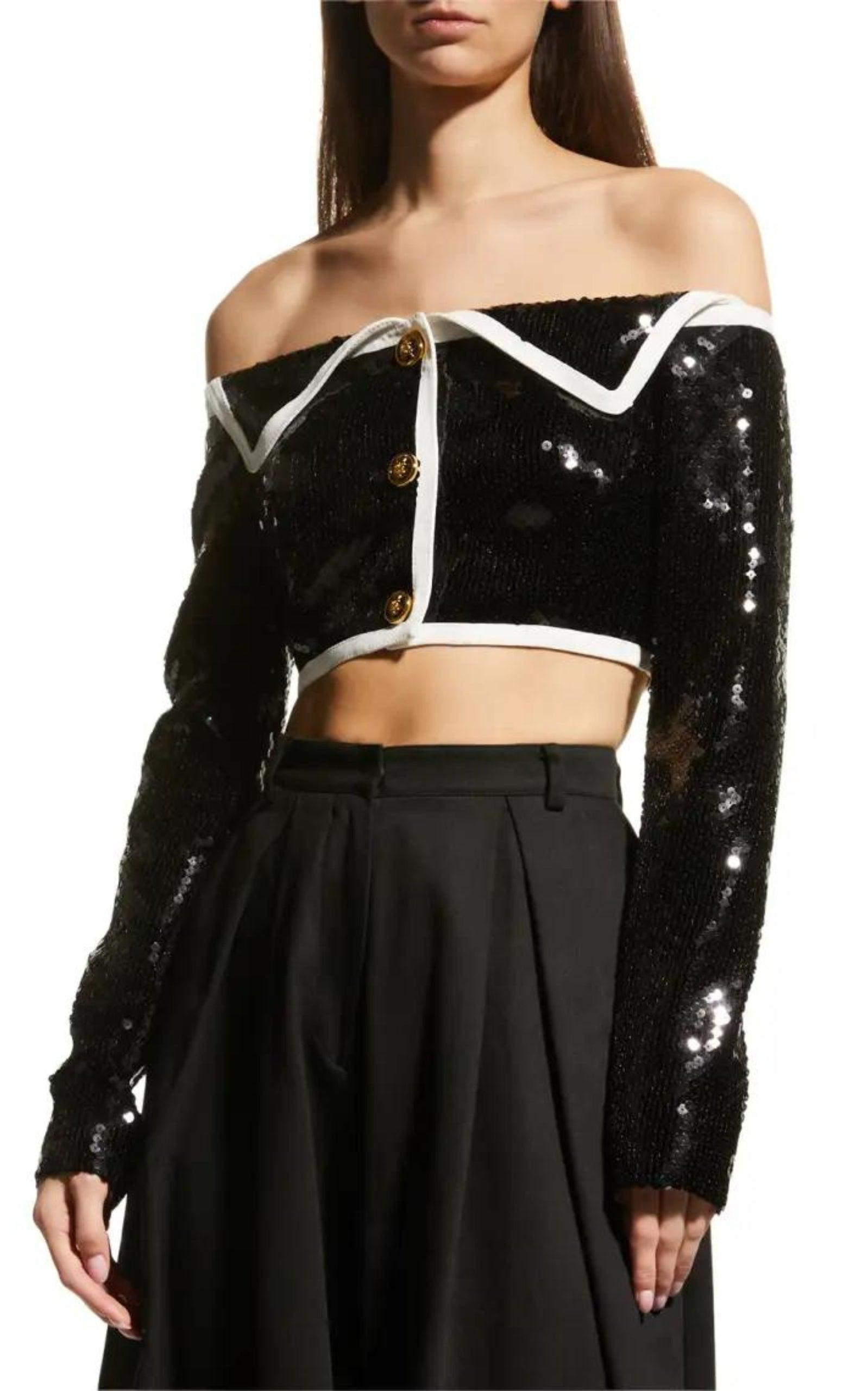 Sequin Bustier Jacket - 4