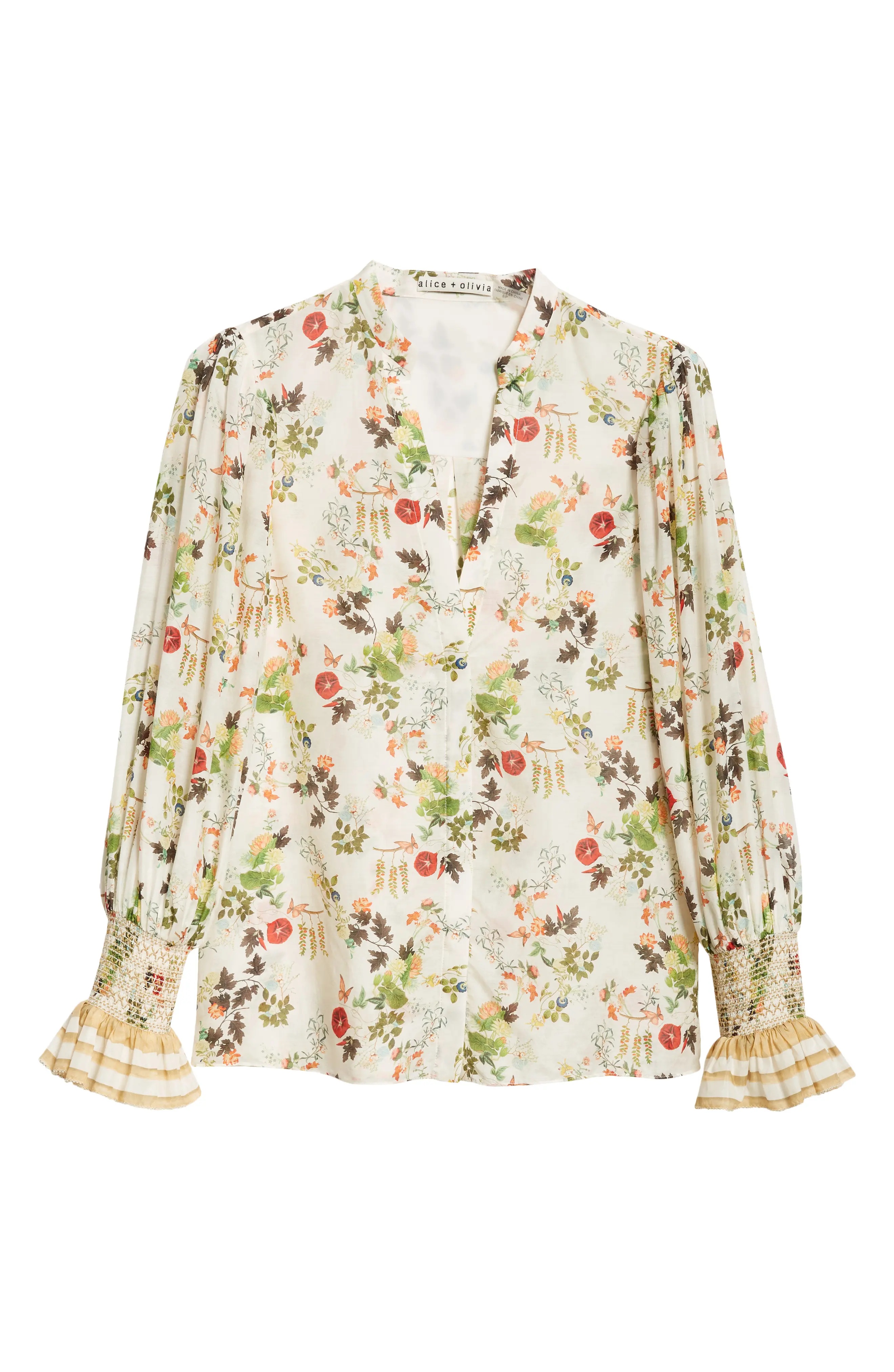 Ilan Floral Cotton & Silk Button-Up Shirt - 5