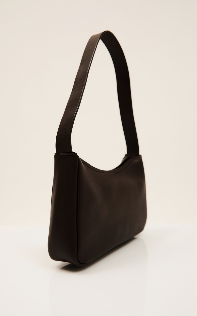 90's Petit Leather Shoulder Bag brown 4