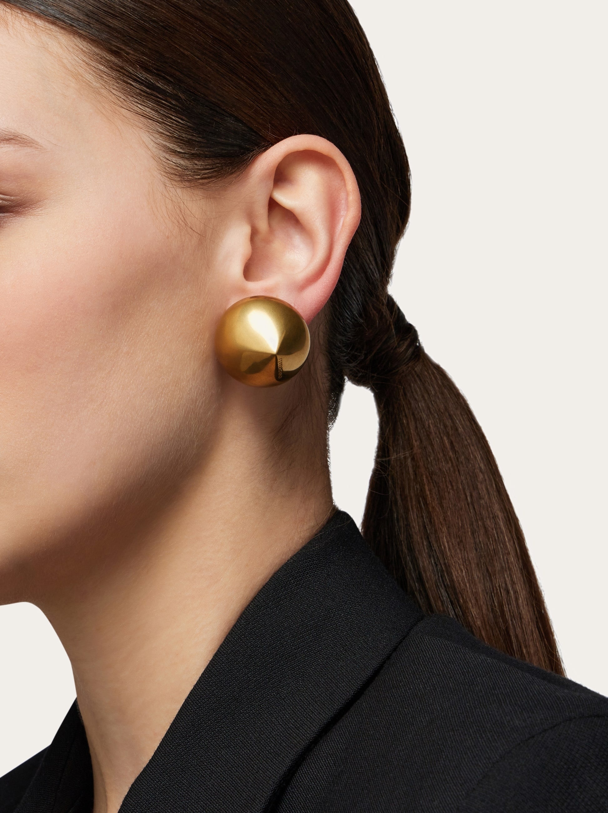 Organic shape earrings (L) - 4