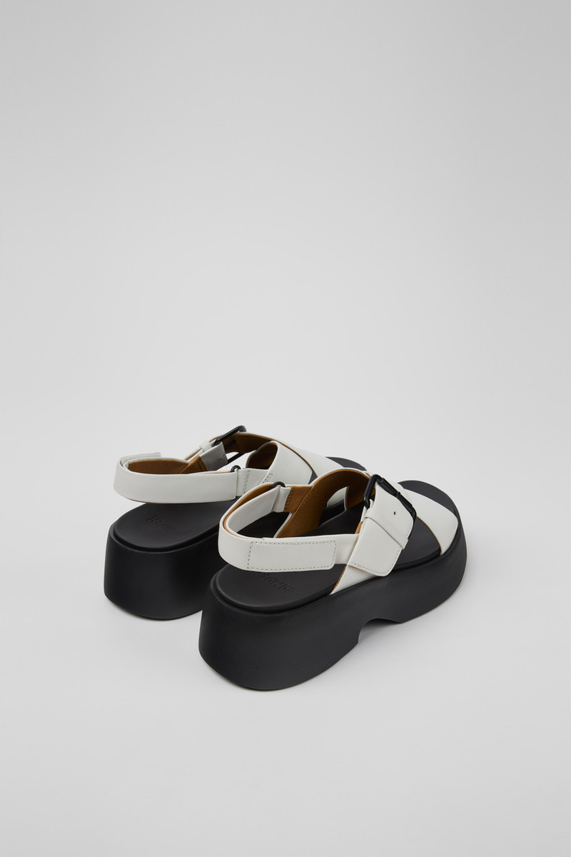 CAMPERLAB White Leather Sandals for Women. outlook