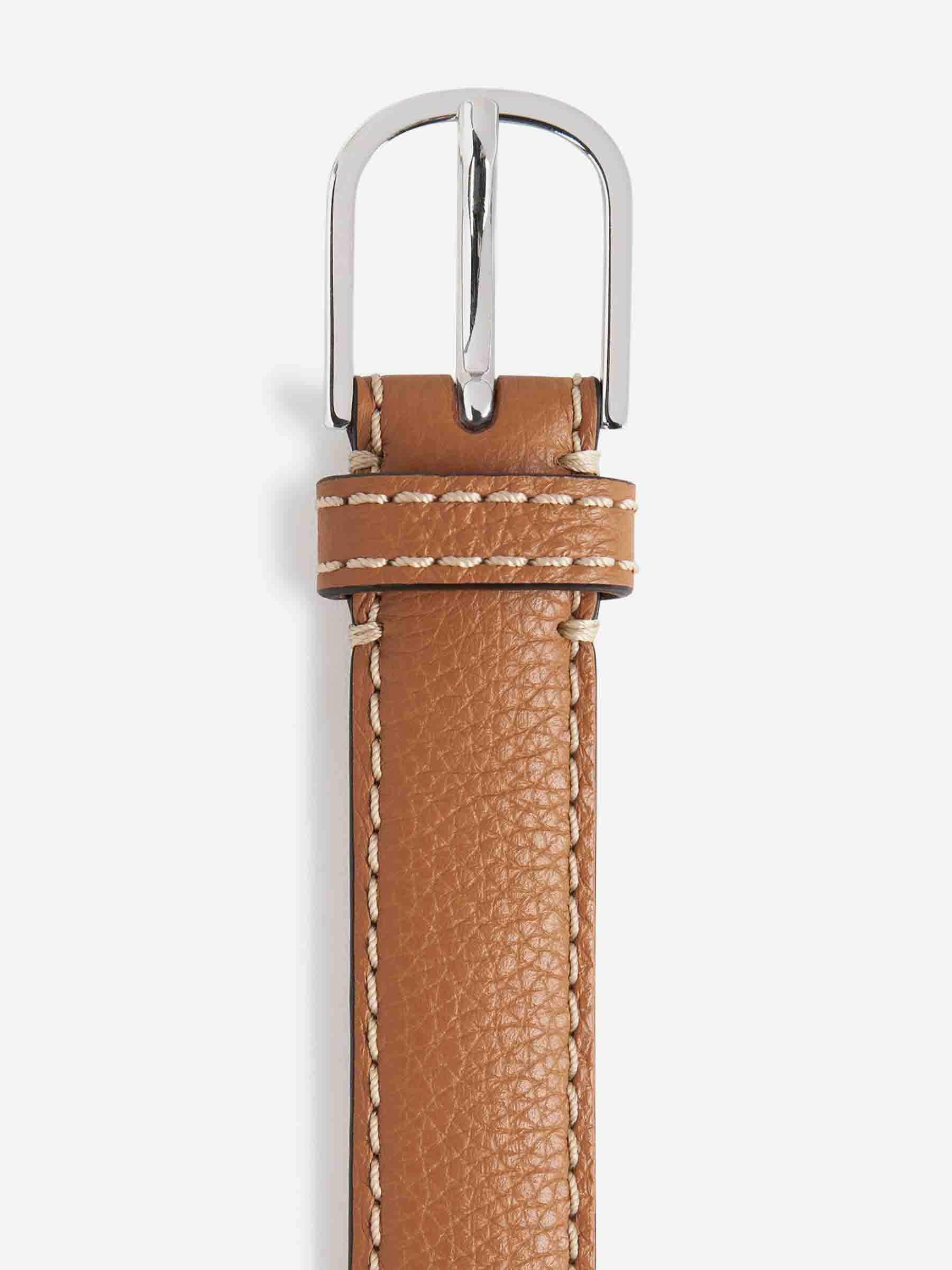 GRAINED LEATHER BELT - 5