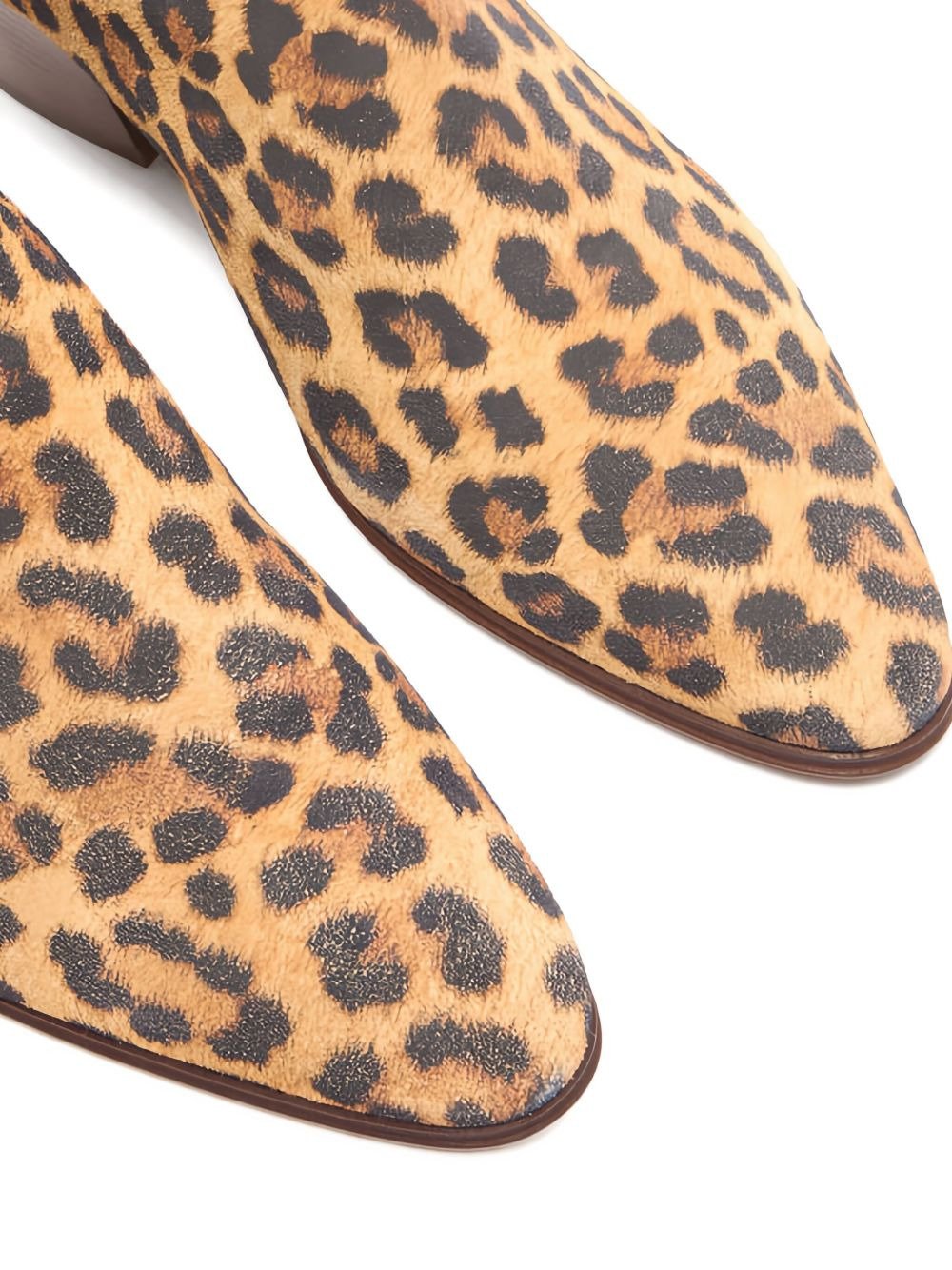 50mm leopard-print block-heel ankle boots - 3