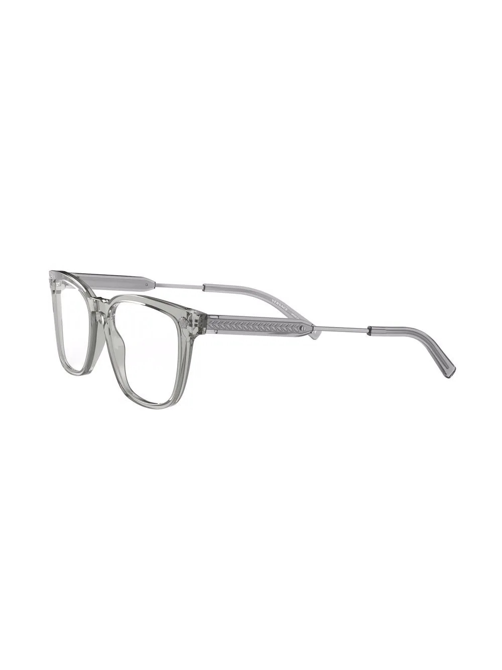 transparent square-frame glasses - 2