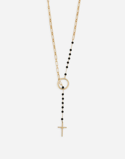 Dolce & Gabbana Rosary necklace with chain detailing outlook