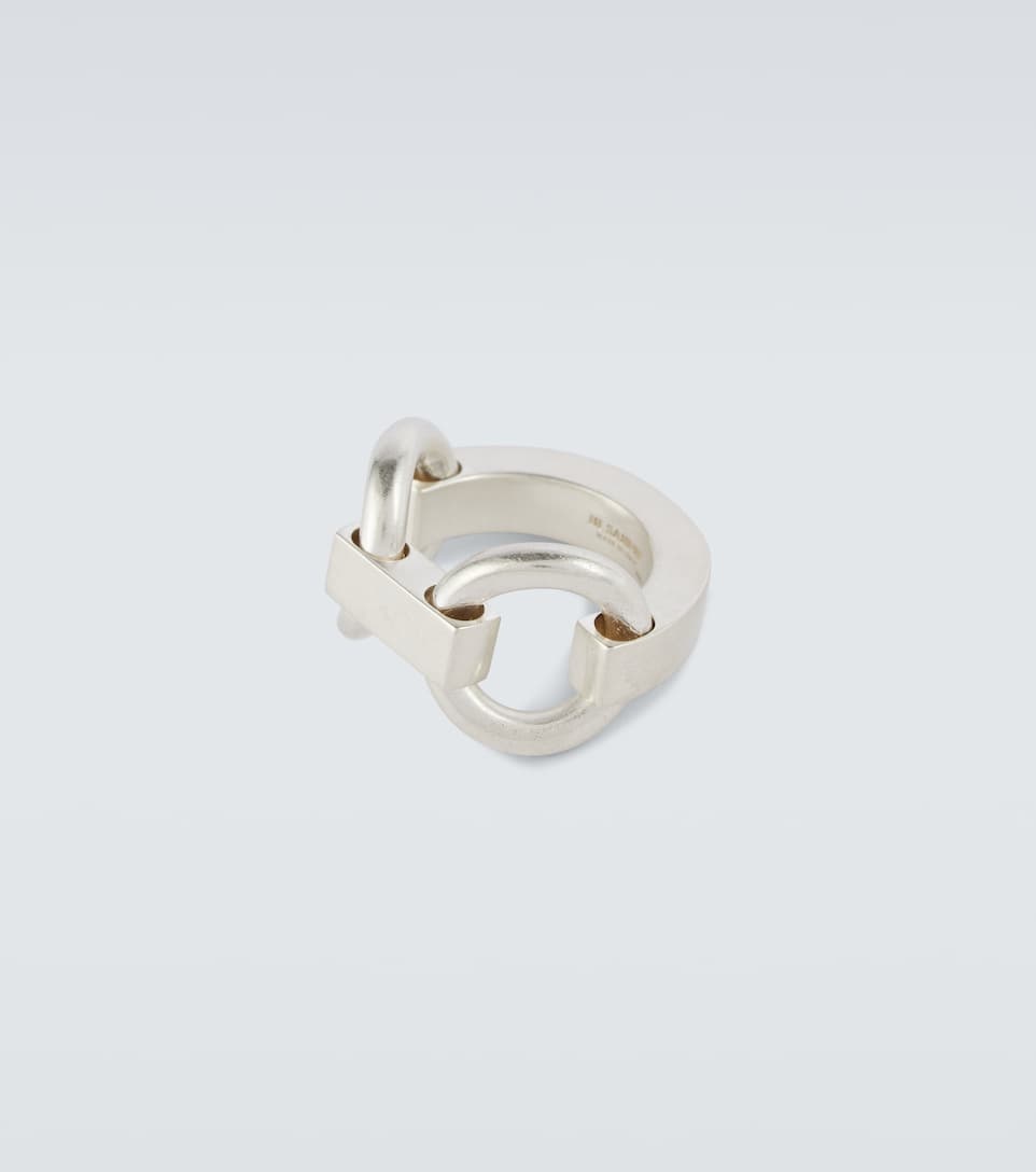 Chain-link sterling silver ring - 4