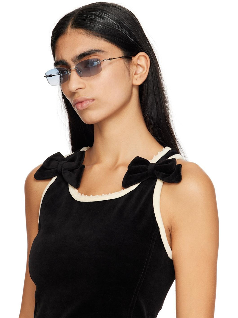 Silver Metal Lisp Sunglasses 4
